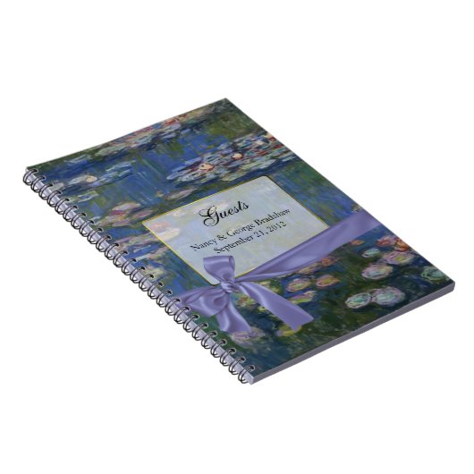 Custom Art Wedding Guest Sign in Notebook Notizblock (Rechte Seite)