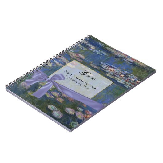 Custom Art Wedding Guest Sign in Notebook Notizblock (Linke Seite)