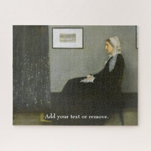 Custom Art, "Whistler's Mother" Whistler, 1871. Puzzle
