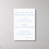 Custom Art Zitat - William W Purkey Leinwanddruck (Vorderseite)