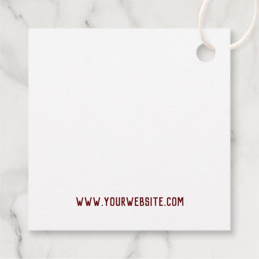 Custom Artist NAME - Kunstlehrermesse Geschenkanhänger (Rückseite)