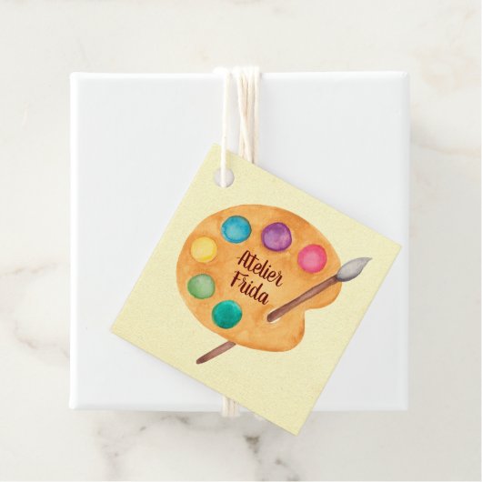 Custom Artist NAME - Kunstlehrermesse Geschenkanhänger (Beispiel)