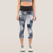 Custom Artistic Capri Yoga Leggings (Vorderseite)