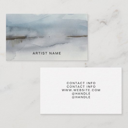 Custom Artwork Artist Visitenkarte (Vorne/Hinten)