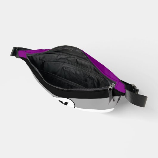 Custom asexuality flag  bauchtasche (Offen)