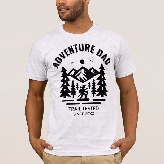 Custom Ash Gray Adventure Vater Trail getestet T-Shirt (Vorderseite)