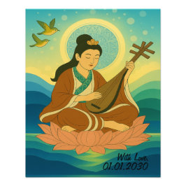 Custom Ästhetik Moderne Japan Lucky Goddess Fotodruck