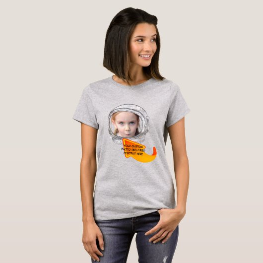 Custom Astronaut Girl Boy Astronaut Kostüm T-Shirt (Vorne ganz)