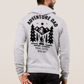 Custom Athletic Heather Adventure Vater Wandern Hoodie (Rückseite)