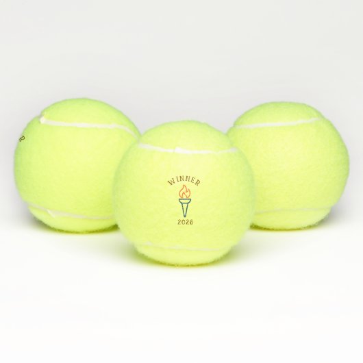 Custom Athletic Torch Giftable Tennisbälle (Multi)