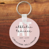 Custom Athletic Trainer bei sportlicher Ausbildung Schlüsselanhänger (Vorderseite)