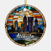 Custom Atlanta Skyline Keramik Ornament (Vorne)