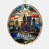 Custom Atlanta Skyline Keramik Ornament (Links)