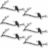 Custom Aufkleber - Hummingbird am Zweig (Vorderseite)