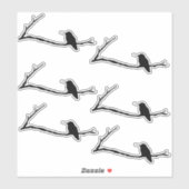 Custom Aufkleber - Hummingbird am Zweig (Blatt)