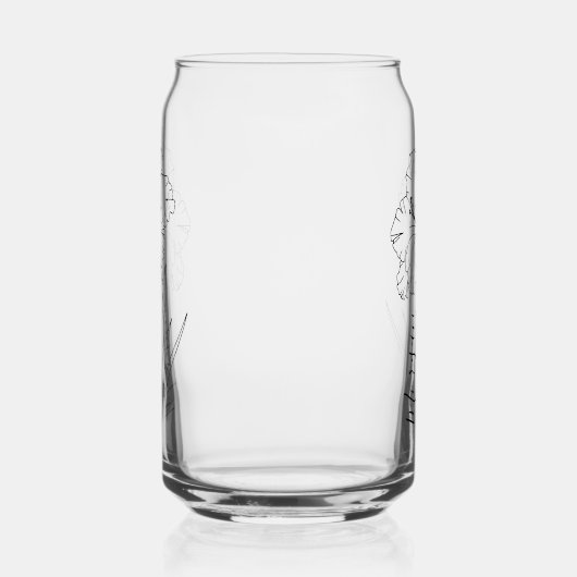 Custom August Gladiolus Birth Blume Geschenk für B Dosenglas (Links)