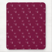 Custom August Poppy Birth Blume Geschenk zum Gebur Mousepad (Vorne)