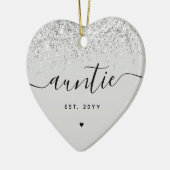 Custom Auntie Est Glitzer Confetta New Tante Gesch Keramik Ornament (Links)