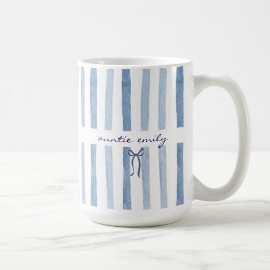 Custom Auntie Name Baby Announcement Gift For Aunt Kaffeetasse (Rechts)