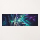 Custom Aurora Fantasy Yoga Mat – Mystical Mountain Yogamatte (Vorderseite (Horizontal))