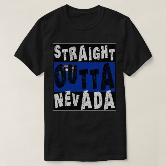 CUSTOM Ausfahrt Nevada Meme T-Shirt (Design vorne)