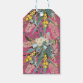 Custom Aussie Native Bush Blooms Pink Geschenkanhänger (Vorderseite)