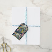 Custom Aussie Native Bush Blooms Royal Blue Geschenkanhänger (Mit Garn)