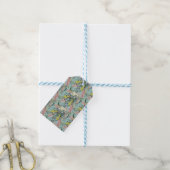 Custom Aussie Native Bush Blooms Summer Blue Geschenkanhänger (Mit Garn)