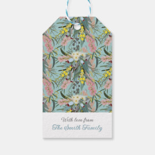 Custom Aussie Native Bush Blooms Summer Blue Geschenkanhänger
