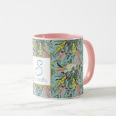 Custom Aussie Native Bush Blooms Summer Blue Tasse (VorderseiteRechts)