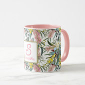 Custom Aussie Native Bush Blooms Tasse (VorderseiteRechts)