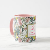 Custom Aussie Native Bush Blooms Tasse (Vorderseite Links)