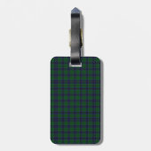 Custom Austin Tartan Kariert Luggage Tag Gepäckanhänger (Rückseite vertikal)