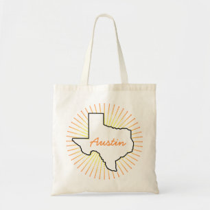 Custom Austin Texas Souvenir Tote Bag Tragetasche