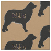 Custom Australian Shepherd Dog Fabric Stoff (Nahaufnahme)