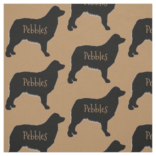 Custom Australian Shepherd Dog Fabric Stoff (Muster)