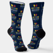 Custom Autism Awareness Love Understand Support Socken (Gewinkelt)