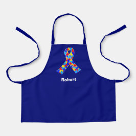 Custom Autismus Awareness Ribbon Blue Personalisie Schürze