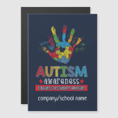 Custom Autismus Awareness School Business Magnetkarte (Vorne/Hinten)