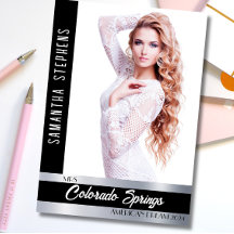 Custom Autograph Card for Pageants | Onyx Shine