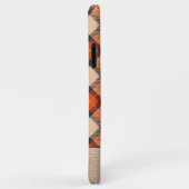 Custom Autumn Pumpkin Orange Brown Tartan Muster Case-Mate iPhone Hülle (Hinten/Rechts)