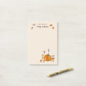 Custom Autumn Rufous Hummingbirds Notepad Post-it Klebezettel (Auf Schreibtisch)