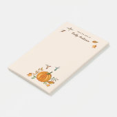 Custom Autumn Rufous Hummingbirds Notepad Post-it Klebezettel (angewinkelt)