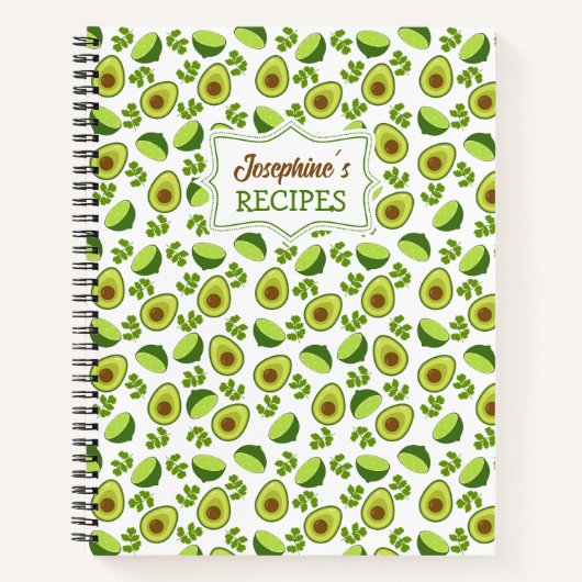 Custom Avocado and Lemon, Kitchen Recia Notizblock (Vorderseite)