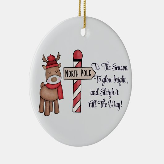 Custom Avocado Couple Ornament, Personalize Design Keramik Ornament (Rechts)