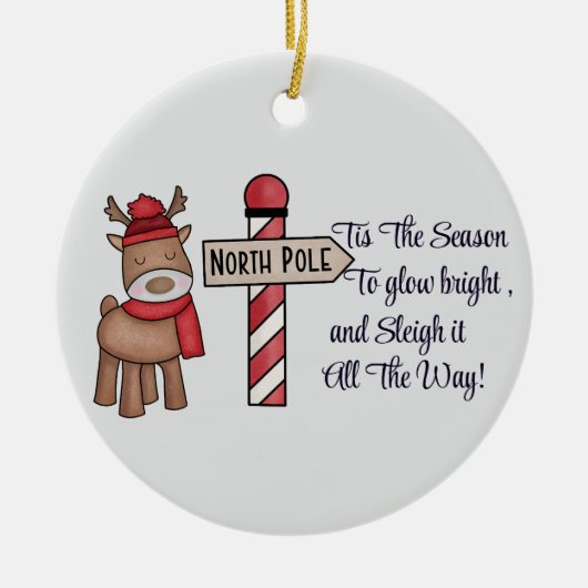 Custom Avocado Couple Ornament, Personalize Design Keramik Ornament (Vorne)