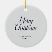 Custom Avocado Couple Ornament, Personalize Design Keramik Ornament (Hinten)