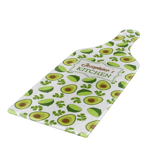 Custom Avocado, Küchenglas Schneidebrett (Ecke)