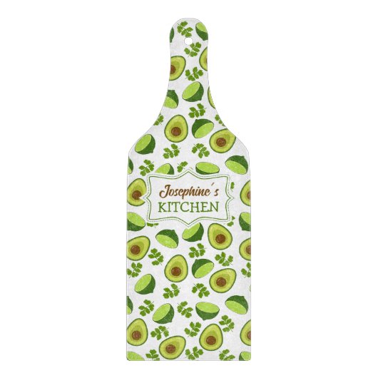 Custom Avocado, Küchenglas Schneidebrett (Vorderseite)