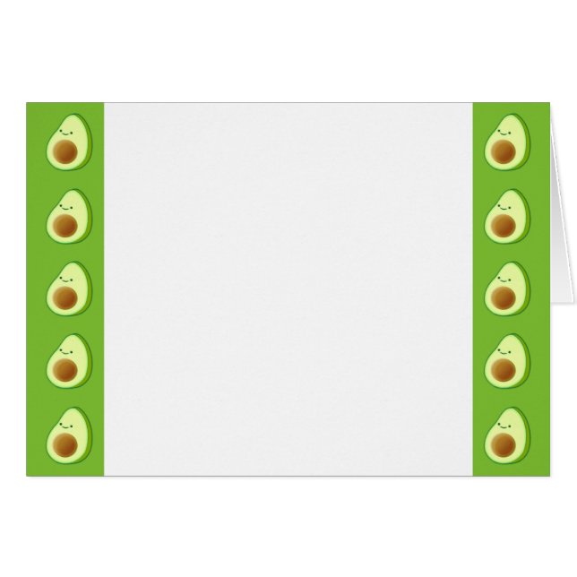 Custom Avocado Pattern (Vorderseite (Horizontal))
